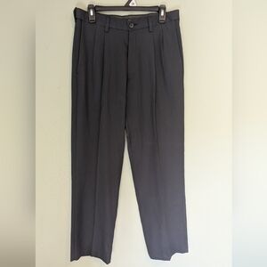 Haggar pleated dress pants, stone blue